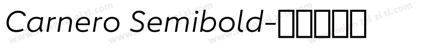 Carnero Semibold字体转换